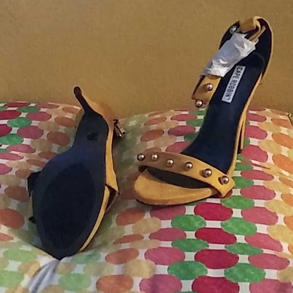Mustard yellow heels
